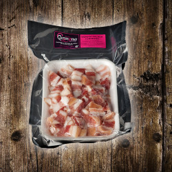 Tiratripa para torreznos en trocitos (envasada al vacío) 0,400 Kg.